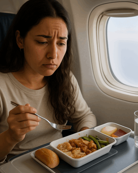 تجنب مشاكل الهضم أثناء الطيران