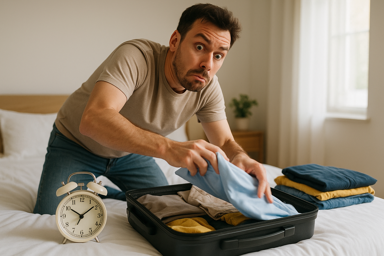 حزم حقيبة السفر بسرعة